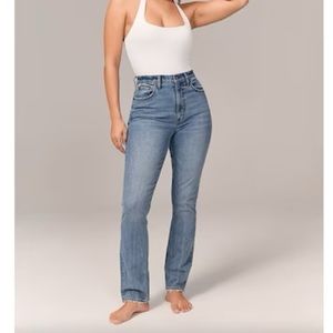Abercrombie Slim Straight Jeans Curve Love